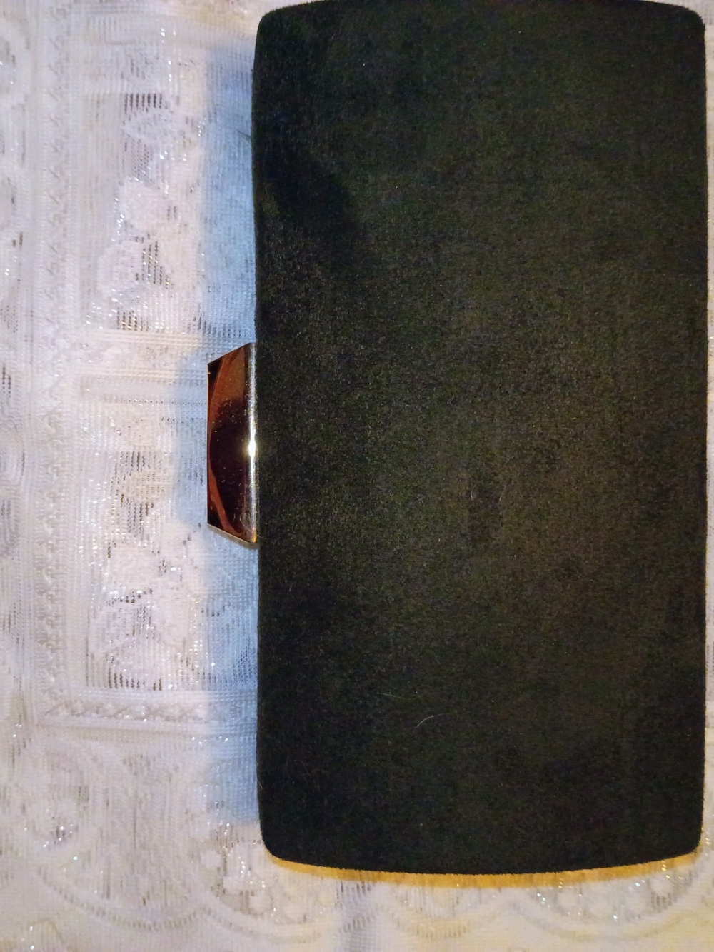 Black Clutch Wallet with Gold Accent - Electronics Accessories